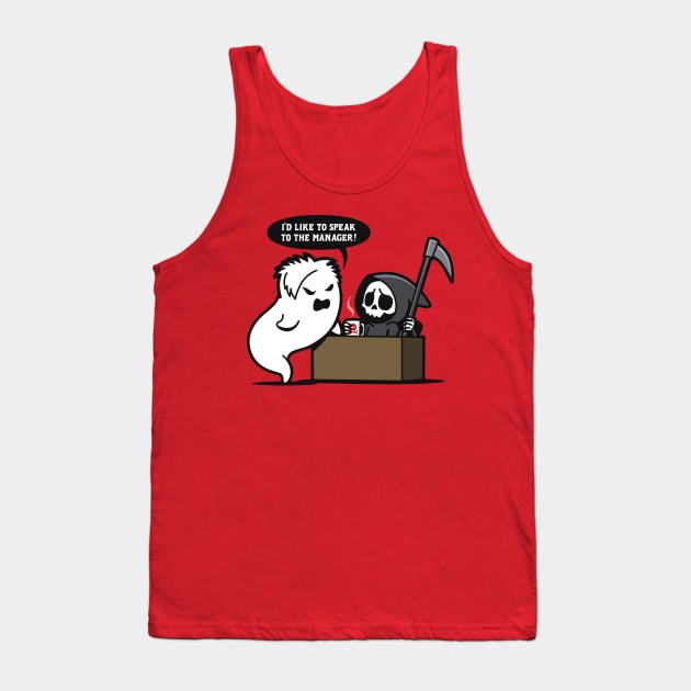 Funny Karen Ghost Complaining Grim Reaper Death Cute Cartoon Tank Top by Originals By Boggs